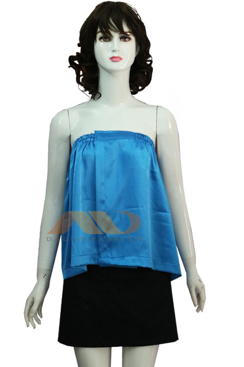 Đồng phục massage spa, áo quây màu xanh AS0120