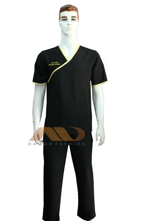 Đồng phục nhân viên spa màu đen dành cho nam QS0074
