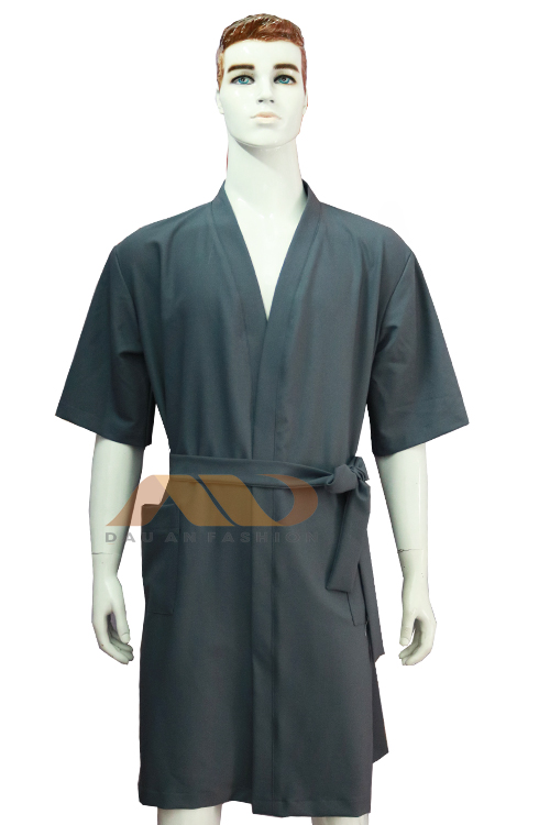 Áo choàng dành cho khách tại thẩm mỹ viện, spa màu xám CS0020