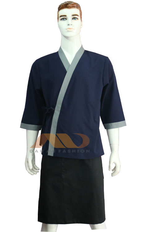 Đồng phục kĩ thuật viên spa màu xanh cho nam QS0068