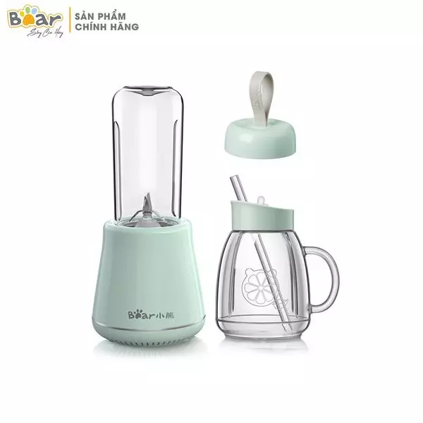 Máy xay sinh tố hoa quả cầm tay Bear - dung tích 1L - LLJ - D04A1