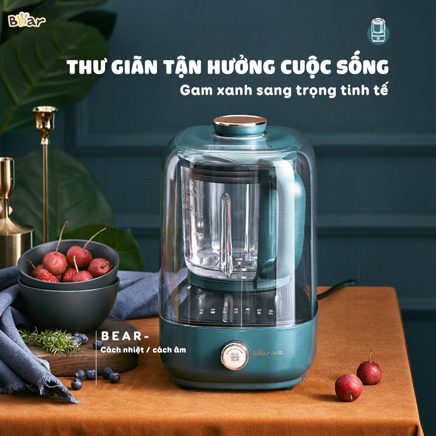 Máy xay nấu đa năng cách âm Bear PBJ-B06W1