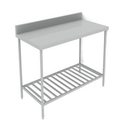 BÀN INOX CÓ KỆ SONG