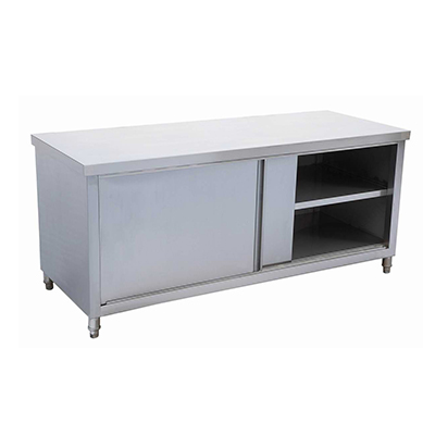 BÀN TỦ INOX CÓ NGĂN GIỮA