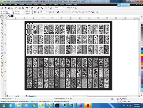 File corel vách ngăn 2D