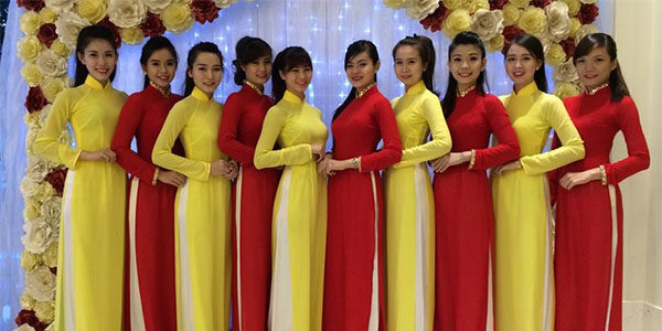 Cho thuê áo dài lễ tân