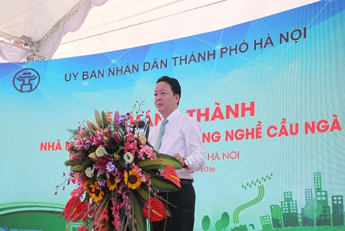 Lễ khánh thành Nhà máy xử lý nước thải Cầu Ngà﻿