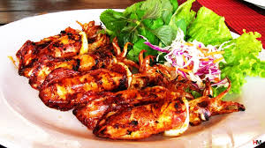 Mực nhảy nướng
