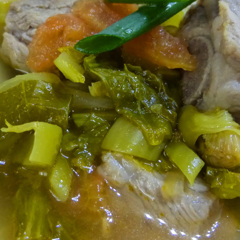 CANH DƯA CẢI SƯỜN NON