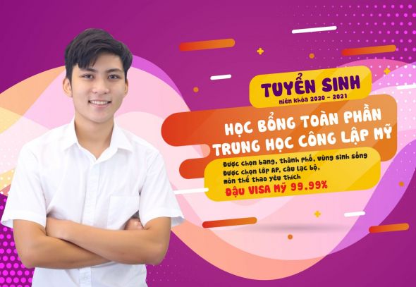 Lịch tuyển sinh Học Bổng Toàn Phần Trung Học Công Lập Mỹ - Niên khóa 2020 - 2021