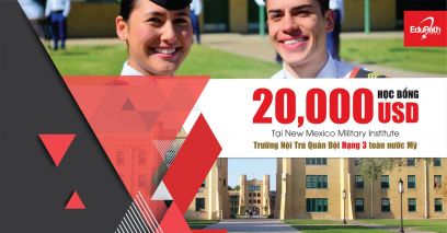 HỌC BỔNG 20,000USD tại New Mexico Military Institute - Trường Nội Trú Quân Đội Hạng 3 toàn nước Mỹ