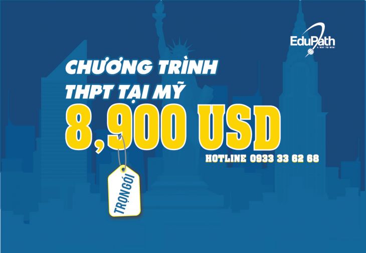Chỉ 8,900 USD – Trọn gói 1 năm học Trung học Công lập tại Mỹ