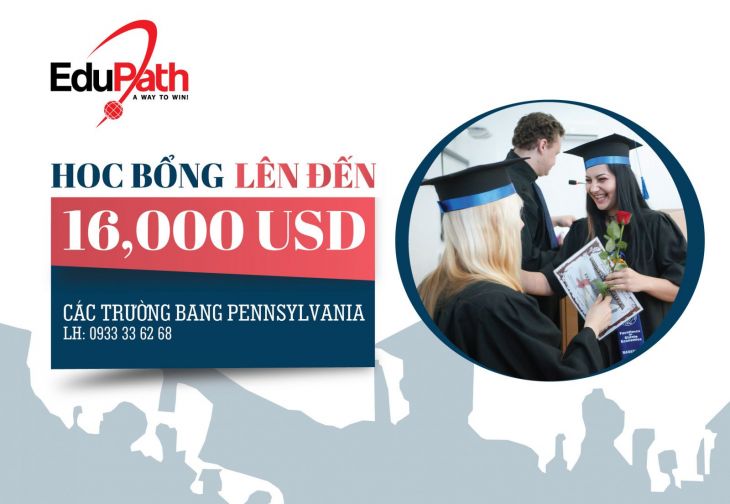 HỌC BỔNG DU HỌC MỸ LÊN ĐẾN 16,000USD CÁC TRƯỜNG BANG PENNSYLVANIA