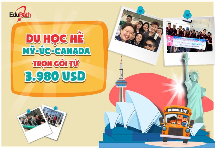CHI TIẾT LỊCH TRÌNH DU HỌC HÈ MỸ - ÚC 2019