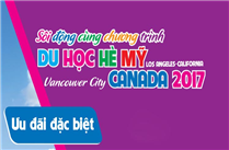 Lịch trình Du Học Hè Mỹ và Canada 2017 : Sôi động cùng những hoạt động tích cực