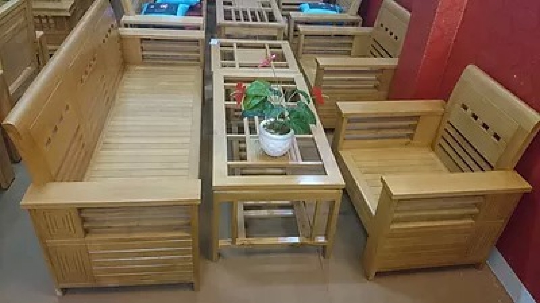 Bộ Salon gỗ Beech Carol