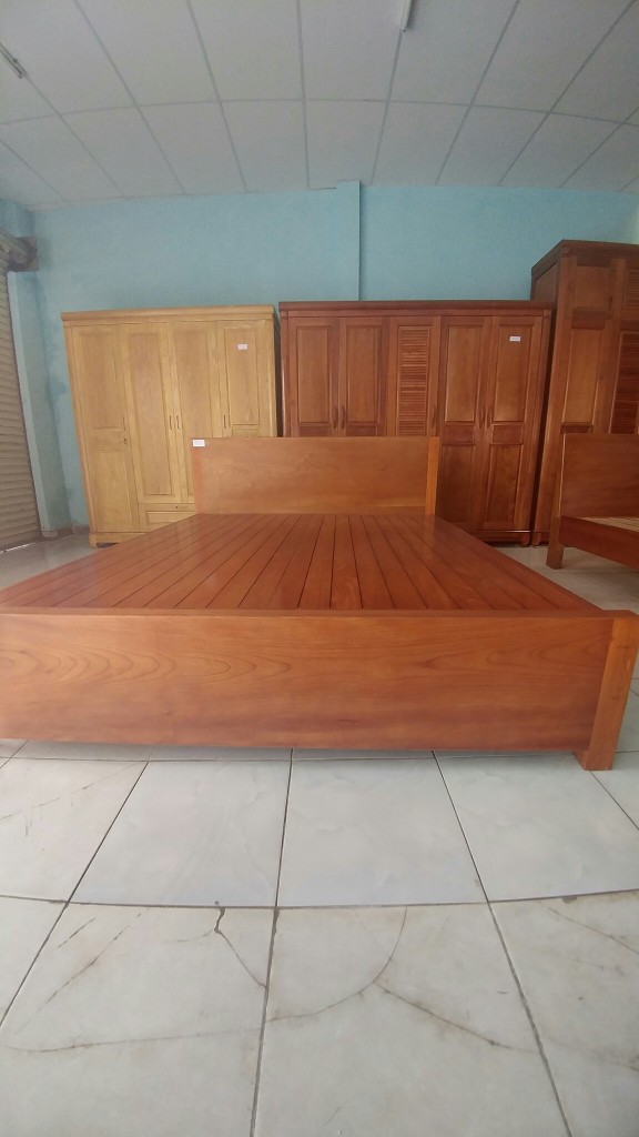 GIƯỜNG XOAN VẠT PHẲNG 1,8 M