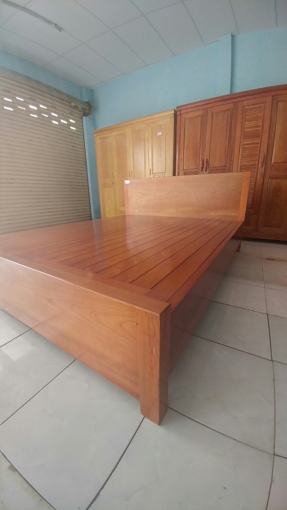 GIƯỜNG XOAN VẠT PHẲNG 1,8 M