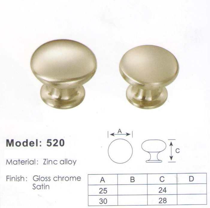 Tay núm tủ 520