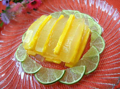 Món tráng miệng thơm mát từ nha đam và xoài